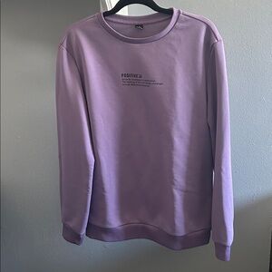 SHEIN Purple Crewneck Sweater